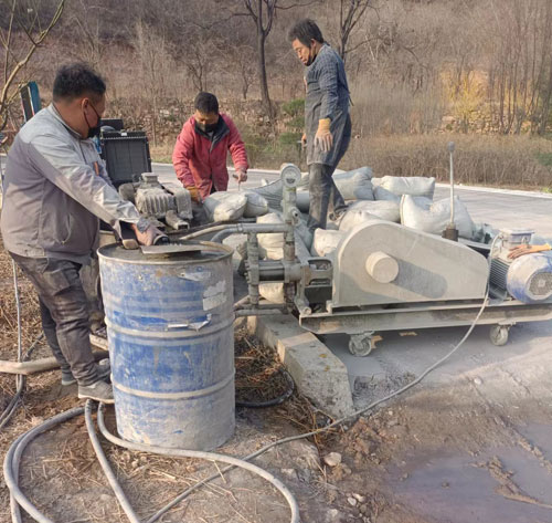 滦县路面下沉注浆