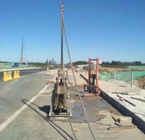滦县公路高聚物注浆加固